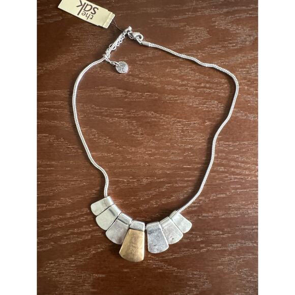 The Sak New with Tags Mixed Metal Artisan Pendant Festival Necklace - Picture 1 of 4